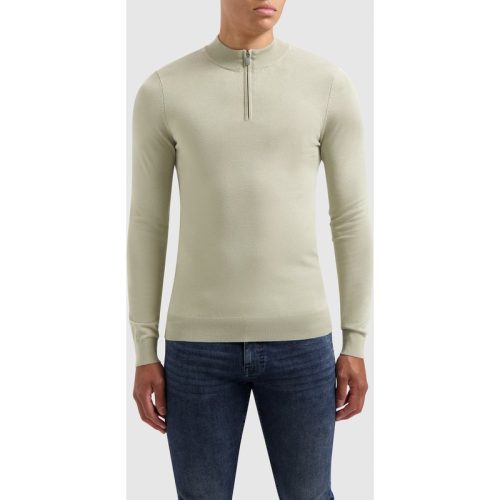 Pure Path Essential knitwear halfzip sweater