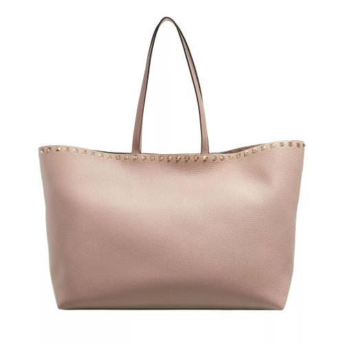 Valentino Garavani Shoppers – Tote Bag Rockstud in poeder roze