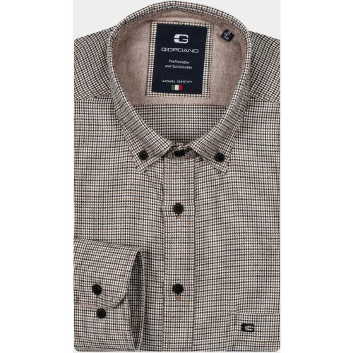 Giordano Casual hemd lange mouw Beige Brando, LS Button Down Brush 427301/82