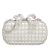 self-portrait Clutches – Champagne Crystal Clutch Bag in crème