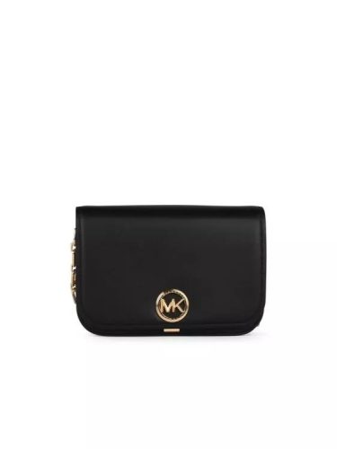 Michael Kors Shoppers – Messanger’ Black Leather Crossbody Bag in zwart