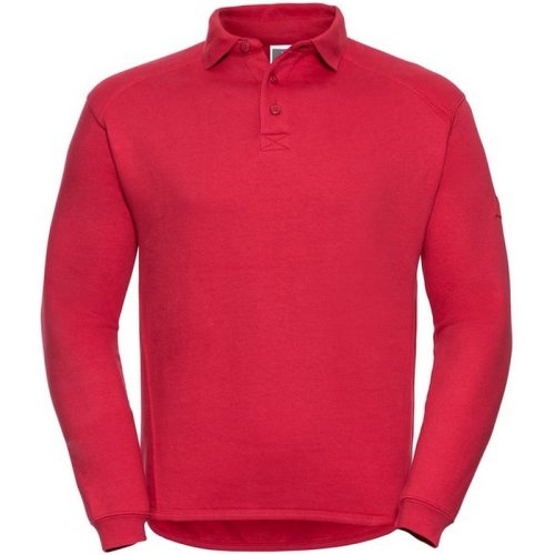 Russell Athletic Heren sweatshirt met kraag voor zwaar gebruik