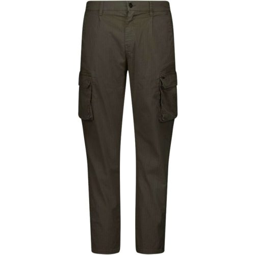 No Excess Cargo broek garment dyed stretch dark steel