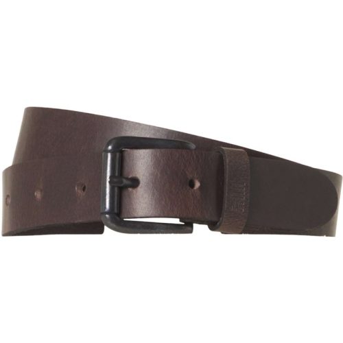 No Excess Belt leather buckle dark brown