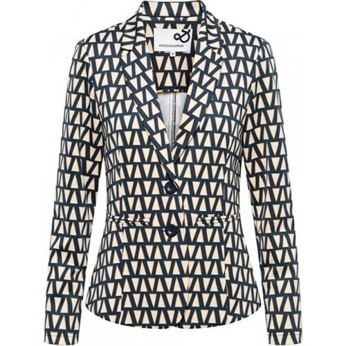 &Co Woman &co women blazer dakota triangle denim