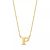 Isabel Bernard Kettingen – Le Marais Chloé 14 Karat Initial Necklace Letter P in gold