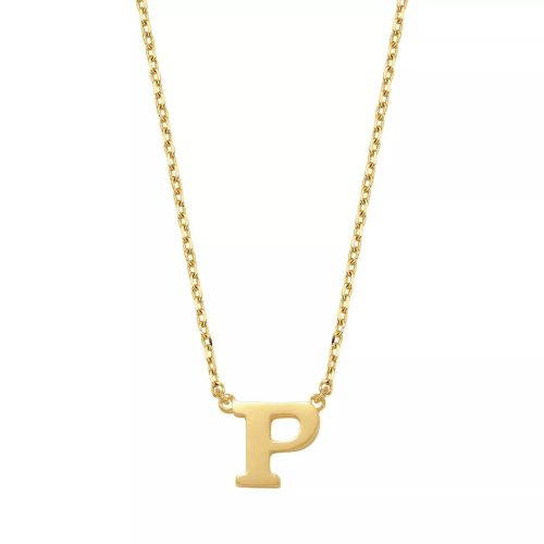 Isabel Bernard Kettingen – Le Marais Chloé 14 Karat Initial Necklace Letter P in gold