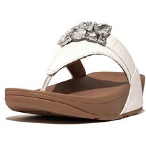 FitFlop Lulu jewel-deluxe leather toe-post sandals