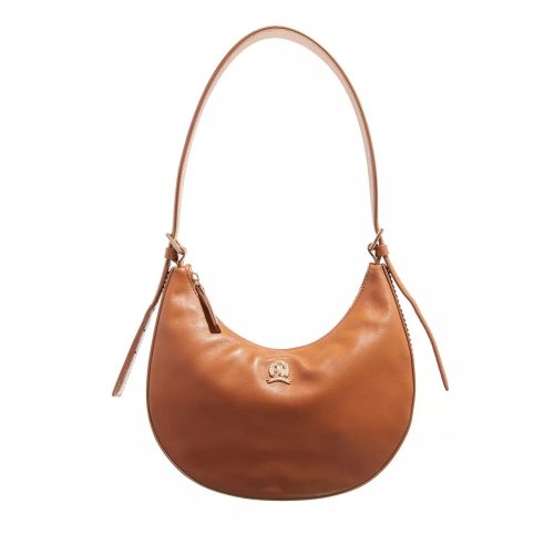 Tommy Hilfiger Hobo bags – Crest Leather Shoulder Bag in cognac