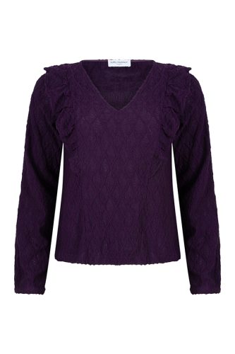 Lofty Manner Top Nyra Ol15.1 T-shirt Lange Mouw 750 Purple