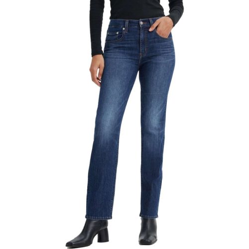 Levi’s 724 high rise striagt cool i am mid. blue