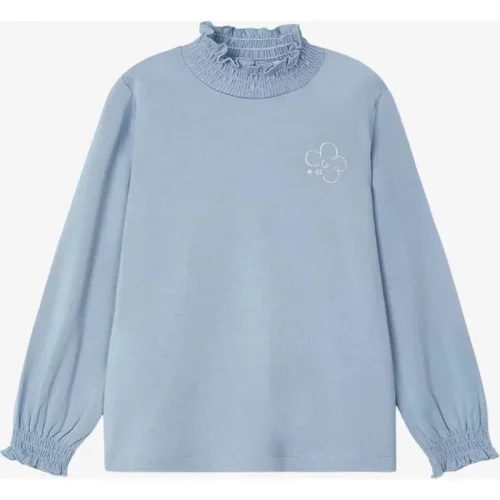 Mayoral Meisjes shirt longsleeve sky blue