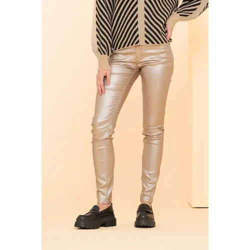 Geisha 41813-10 jeans coated gold