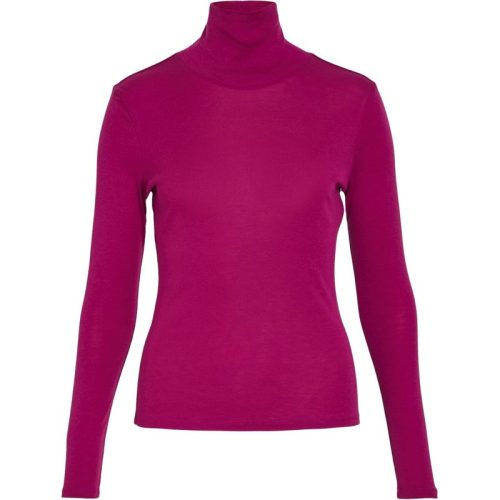 Vila Vijolini roll neck ls topr fuchsia