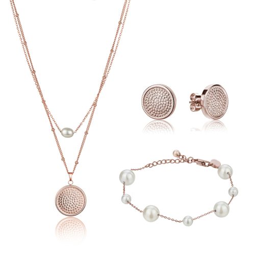 Ketting, armband en oorbellen set Isabella Ford Hilda Pearl