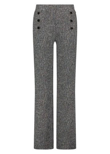 Tramontana C10-13-101 Trousers Stretch Tweed Broek 009000-black