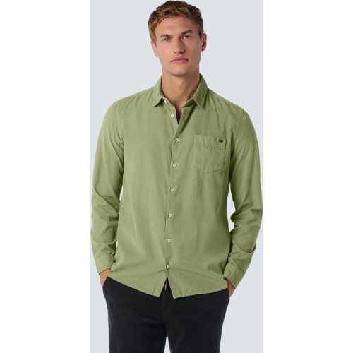 No Excess Shirt corduroy solid olijf