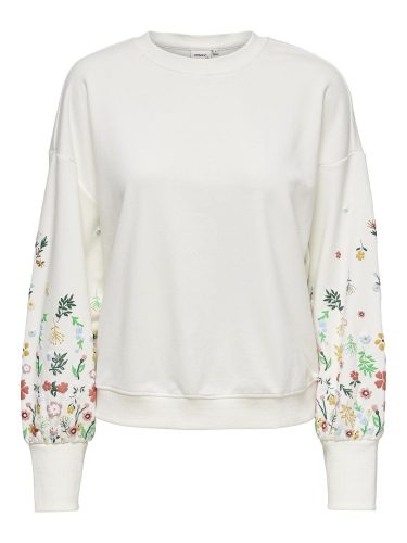 Only Female Truien Onlbrooke L/s O-neck Flower Swt Noos