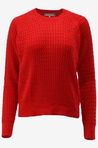 Tommy hilfiger trui co cable c-nk sweat