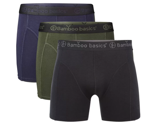 Bamboo Basics Boxershorts 3pack Bamboo Black/Navy/Army   L