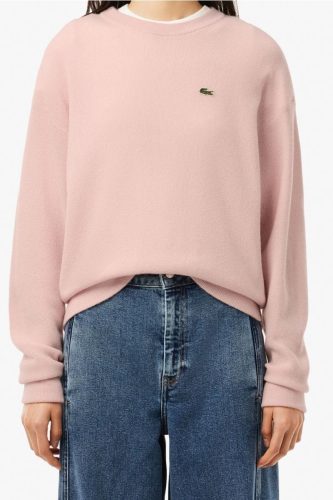 Lacoste Slim Fit Dames Trui roze, Effen