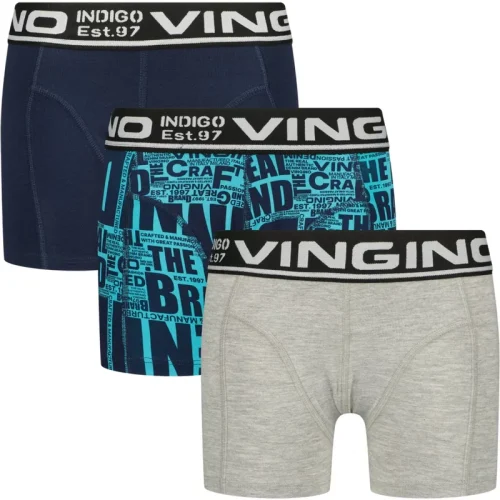 Vingino Jongens ondergoed 3-pack boxers paper