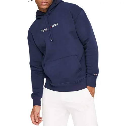 Tommy Hilfiger Hoodie met rechtlijnig logo