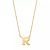 Isabel Bernard Kettingen – Le Marais Chloé 14 Karat Initial Necklace Letter R in gold