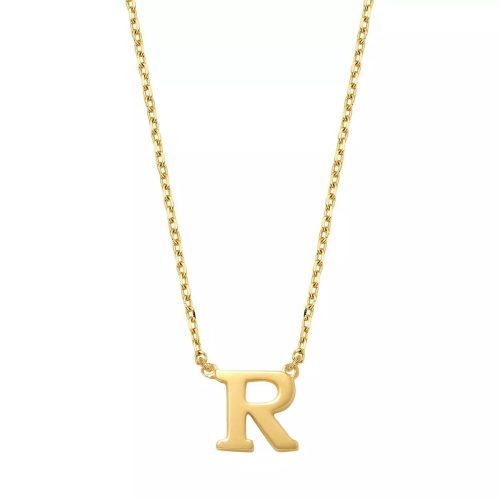 Isabel Bernard Kettingen – Le Marais Chloé 14 Karat Initial Necklace Letter R in gold