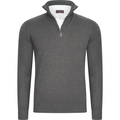 Cappuccino Italia Mock zip pullover