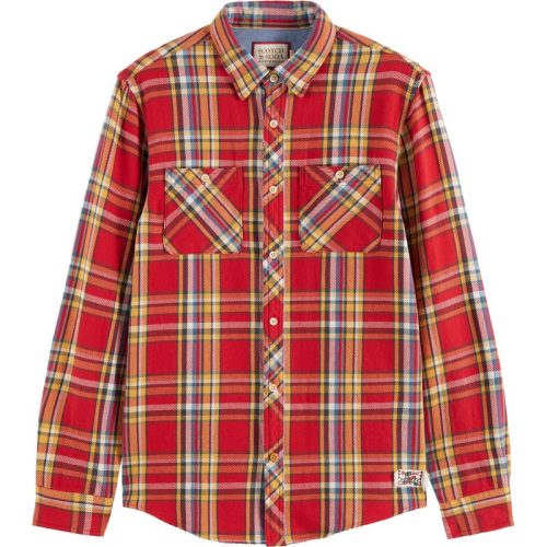 Scotch & Soda Archive flannel check red check