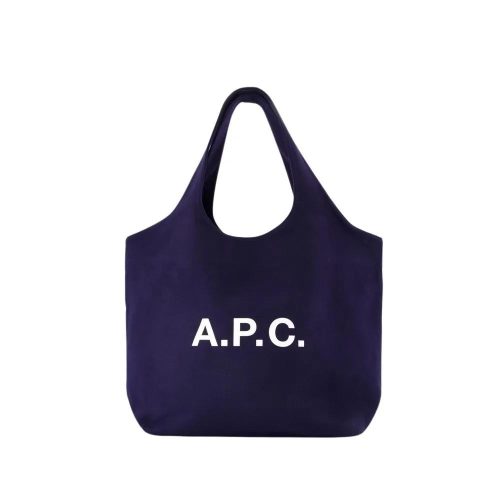 A.P.C. Totes & shoppers – Tote Ninon – Wool – Blue in blauw