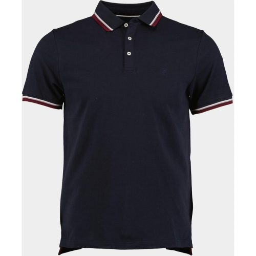 Bos Bright Blue Polo korte mouw jesse polo contrast collar 24108je24bo/290 navy