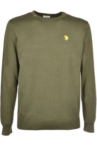 U.S. Polo Assn. Classic Fit Trui olijfgroen, Effen