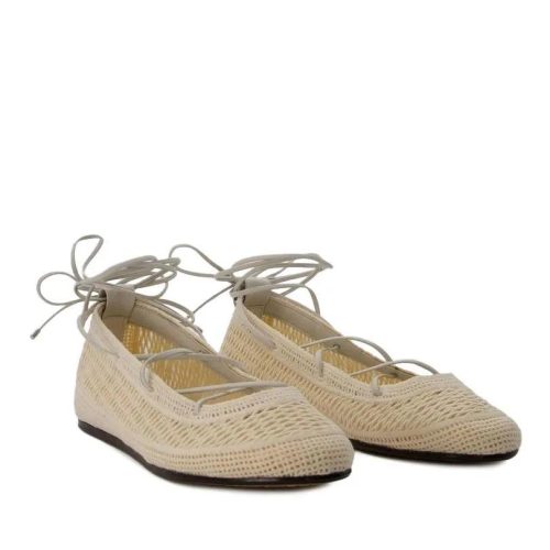 Isabel Marant Loafers – Belna Ballerinas – Cotton – Beige in beige