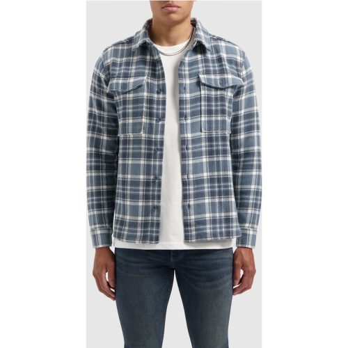 Pure Path Heavy twill checked shirt