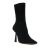 Gia Borghini Boots – Black Calf Suede Ankle Boots in zwart