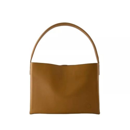 Ines De La Fressange Shoppers – Leonore L Shoulder Bag – Leather – Camel in bruin