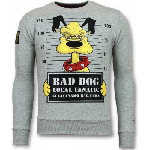 Local Fanatic Bad dog trui cartoon sweater