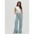 Homage to Denim Licht wide leg jeans met splitjes