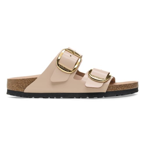 Dames muiltjes Birkenstock Arizona Big Buckle Natural Leather Patent