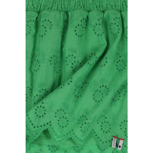 Looxs Revolution Broderie rokje clover green voor meisjes in de kleur