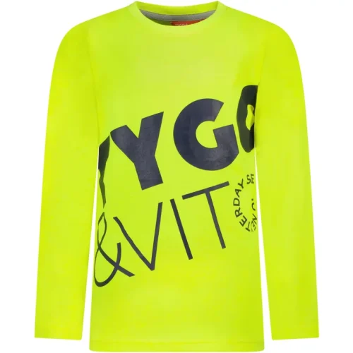 TYGO & vito Jongens shirt neon bodyprint safety