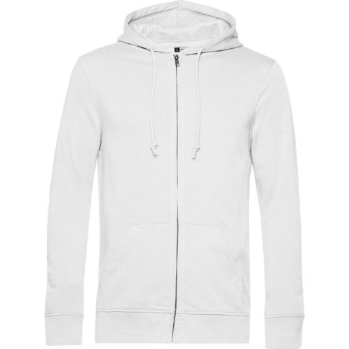 B and C Unisex inspire organic full zip hoodie voor volwassenen