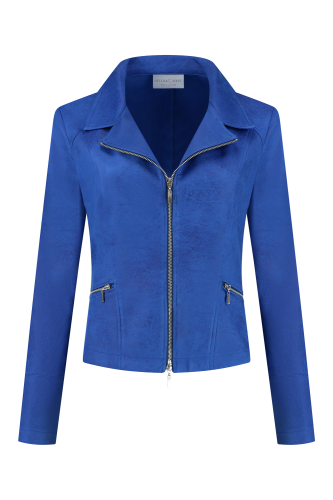 Helena Hart 7288 Zipper Biker Blazers Electric Blue