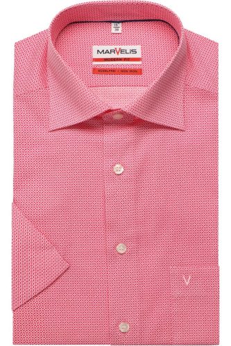 Marvelis Modern Fit Overhemd Korte mouw roze