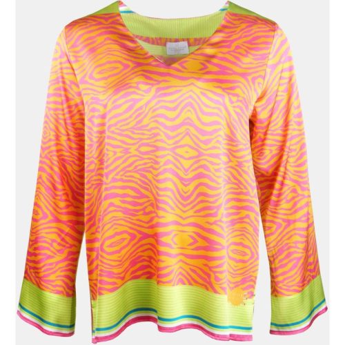 Mucho Gusto ® blouse maldives oranje roze zebraprint