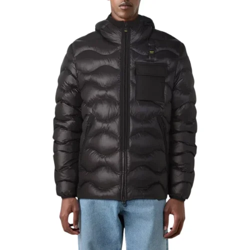 Blauer Windbreaker heren