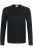 HAKRO 278 Body Fit Longsleeve zwart, Effen