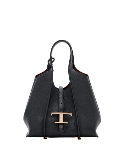 Tod’s Totes & shoppers – Black Leather Handbag in zwart